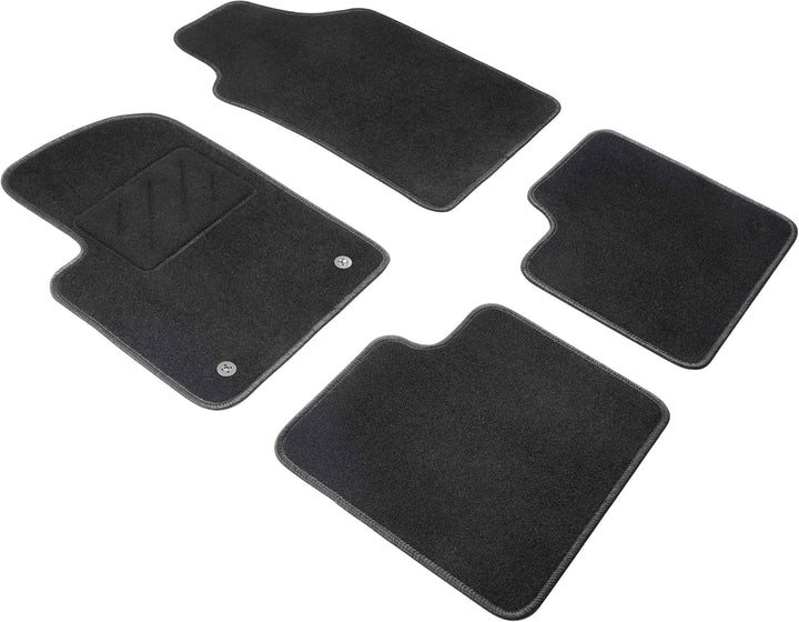 WALSER Auto Teppiche kompatibel mit FIAT 500, 500C, 100% passgenaue Auto Fussmatten Made in Europe,