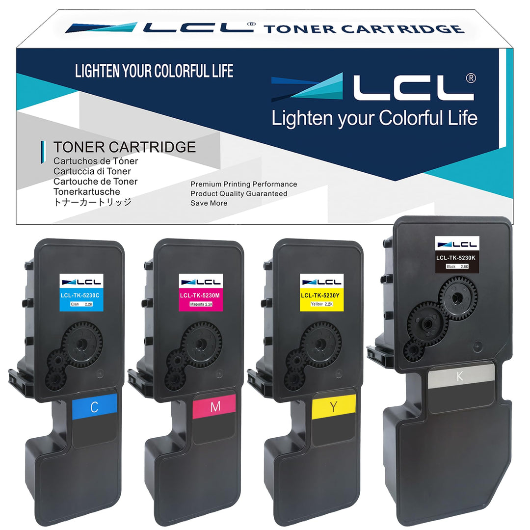 LCL Kompatibel Tonerkartusche TK5230 TK-5230 TK-5230K TK-5230C TK-5230M TK-5230Y 1T02R90NL0 1T02R9CN