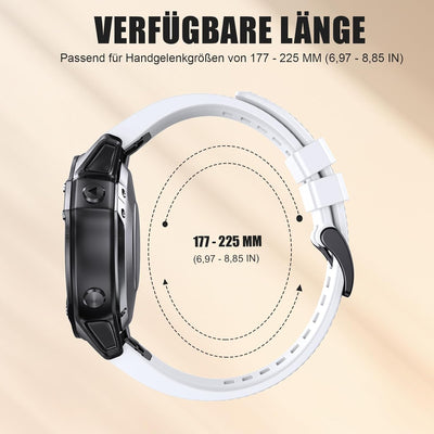 Quickfit 22mm für Garmin Fenix 5/5 Plus/6/6 Pro/7/7Pro, Quickfit Armband 22mm für Garmin Epix 2, Ins