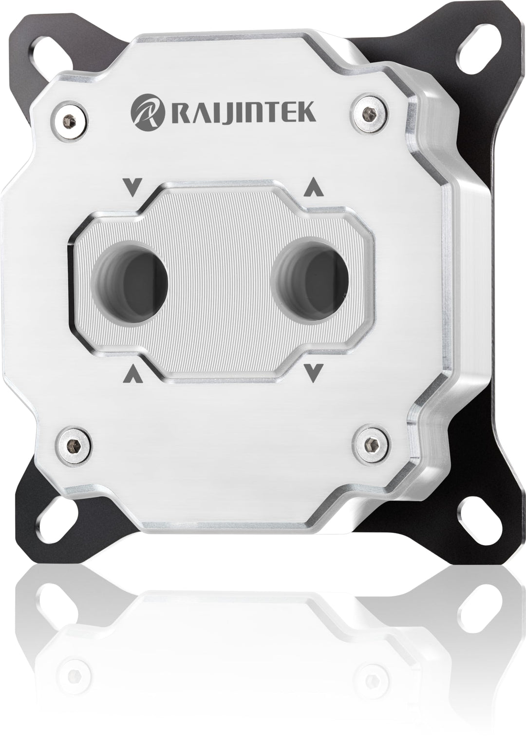 RAIJINTEK FORKIS ELITE WHITE CPU-Wasserkühler – Hochleistung, Vollkupfer vernickelt, 3D-Mikrofinnen,