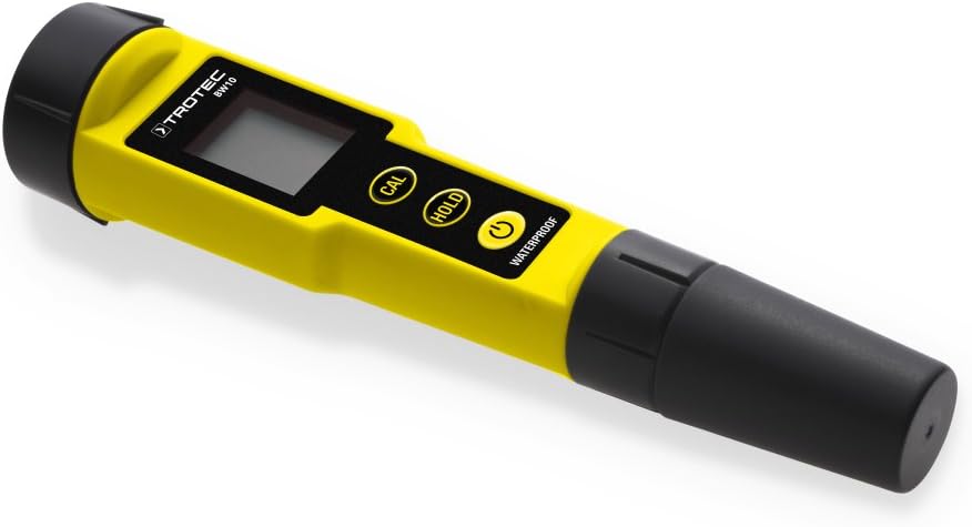 TROTEC pH Wert Messgerät BW10 – Für Aquarium, Teich, Pool – Messbereich 0,00-14,00 pH, Abschaltautom