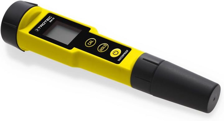 TROTEC pH Wert Messgerät BW10 – Für Aquarium, Teich, Pool – Messbereich 0,00-14,00 pH, Abschaltautom