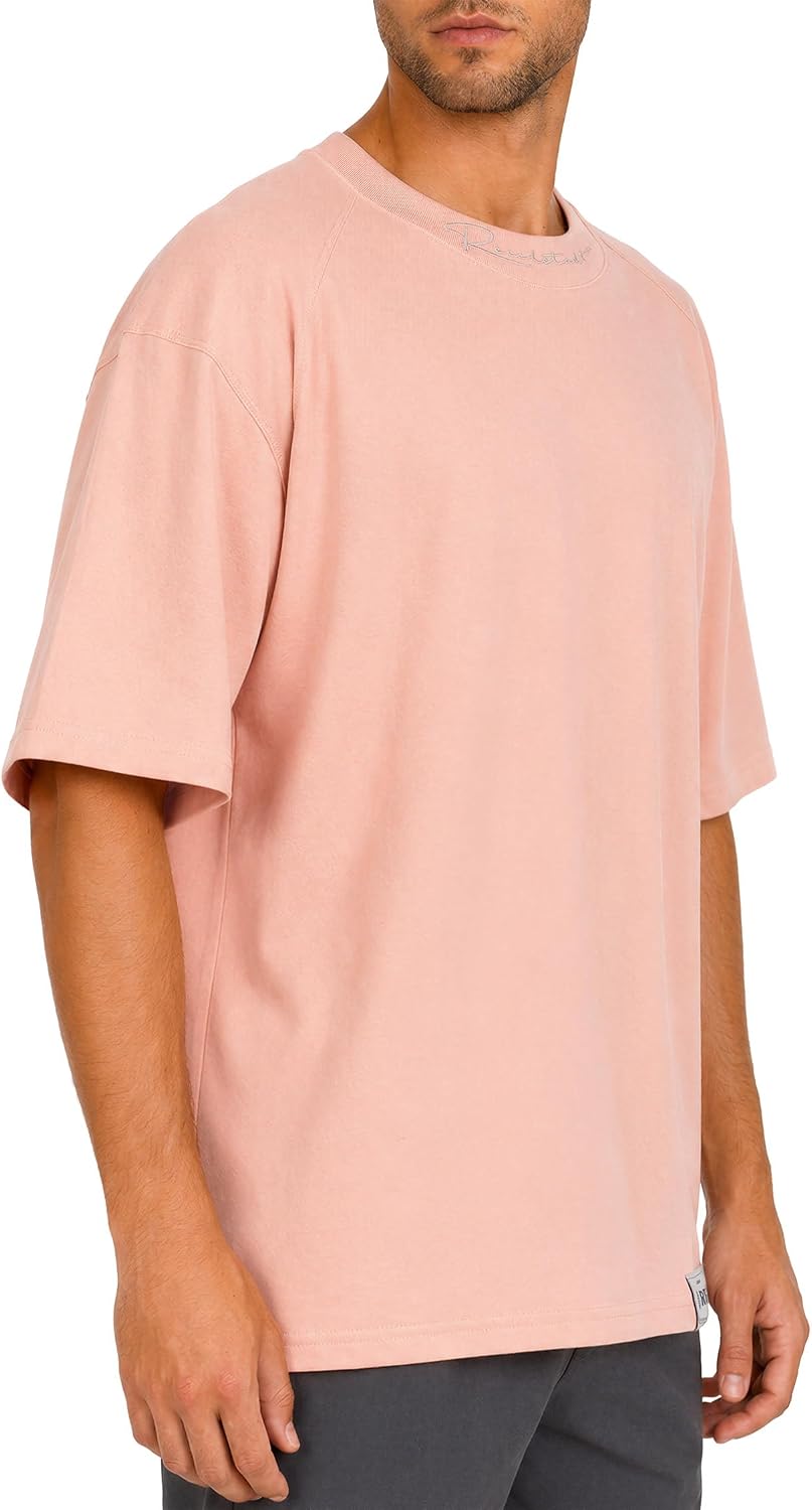 Reichstadt Modernes Oversized T-Shirt für Herren - Stylisches Basic mit Rundhalsausschnitt & Kurzen