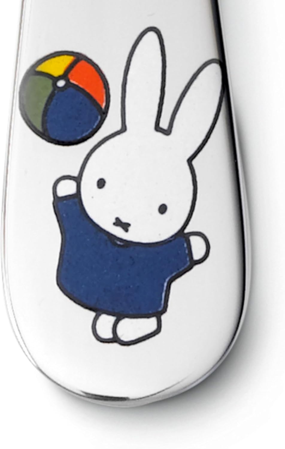 Zilverstad Kinderbesteck Miffy spielt, 4-teilig, Edelstahl, Silberfarben, 21.5 x 15.5 x 2.5 cm