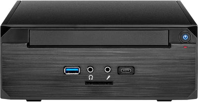 Inter-Tech ITX MW-02 II HTPC-Gehäuse, schwarz, ohne Netzteil, 88881246
