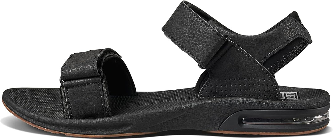 Reef Herren Fanning Flipflop 43 EU Black Silver, 43 EU Black Silver