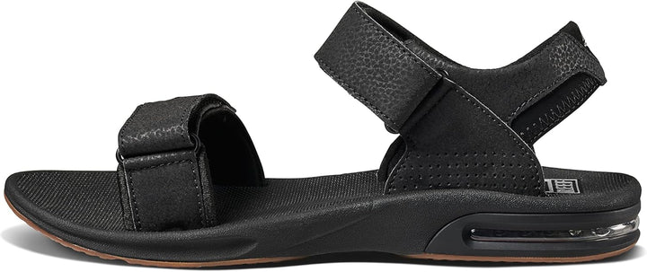 Reef Herren Fanning Flipflop 43 EU Black Silver, 43 EU Black Silver
