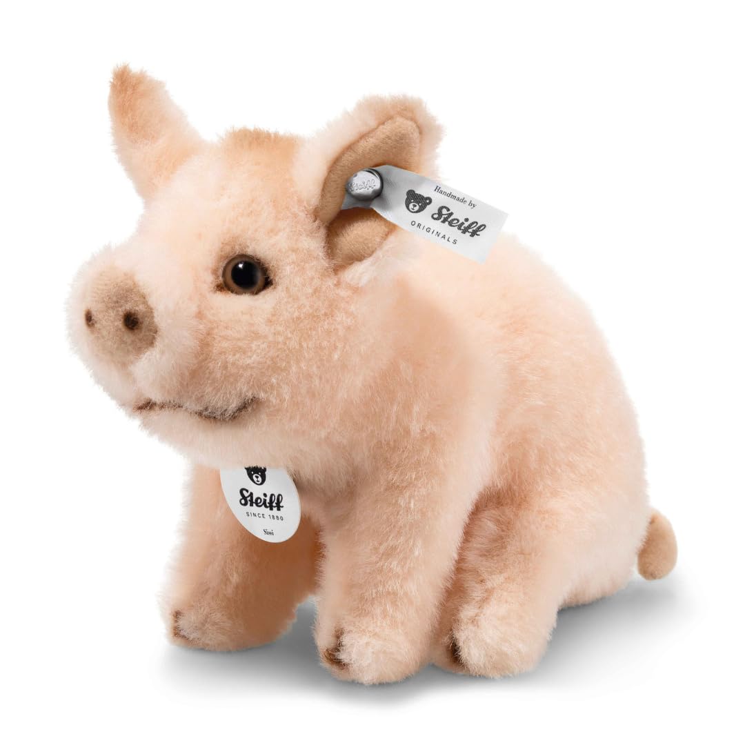 Steiff Kuscheltier Sissi Schweinchen, Süsses Stofftier mit Kunststoffaugen, Kinder, Jungen & Mädchen