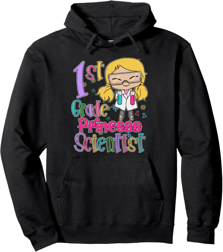 Erste Klasse Wissenschaftler Mädchen STEM Schule Lehrer Wissenschaft Pullover Hoodie