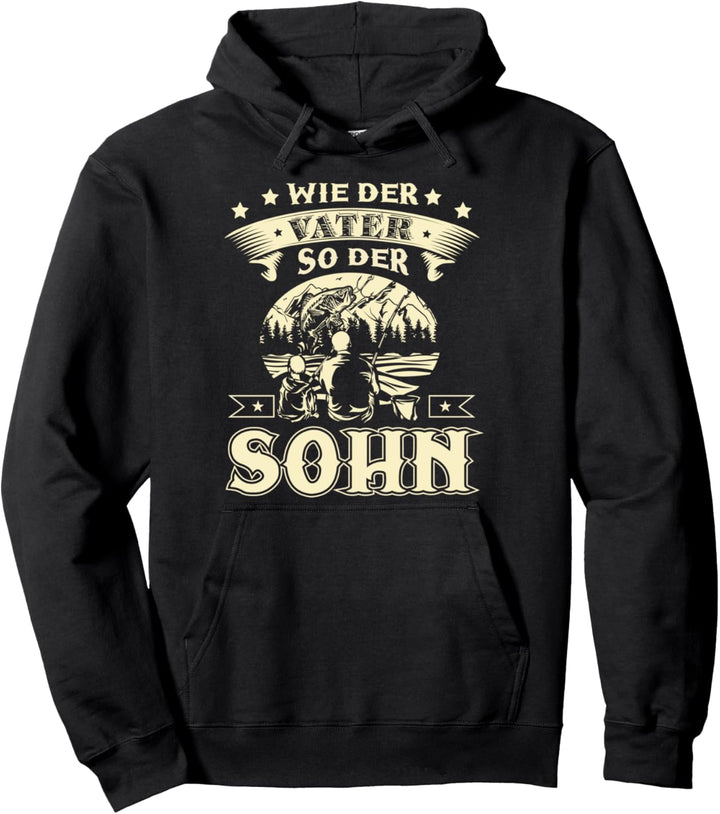 Vater und Sohn Partnerlook Weihnachten Dad Geschenk Angeln Pullover Hoodie