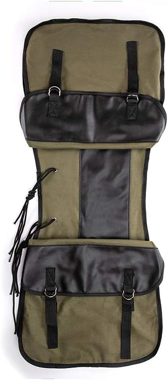 evomosa Motorrad Satteltaschen Canvas wasserdichte Werkzeug Aufbewahrungstasche für Motorradgepäckta