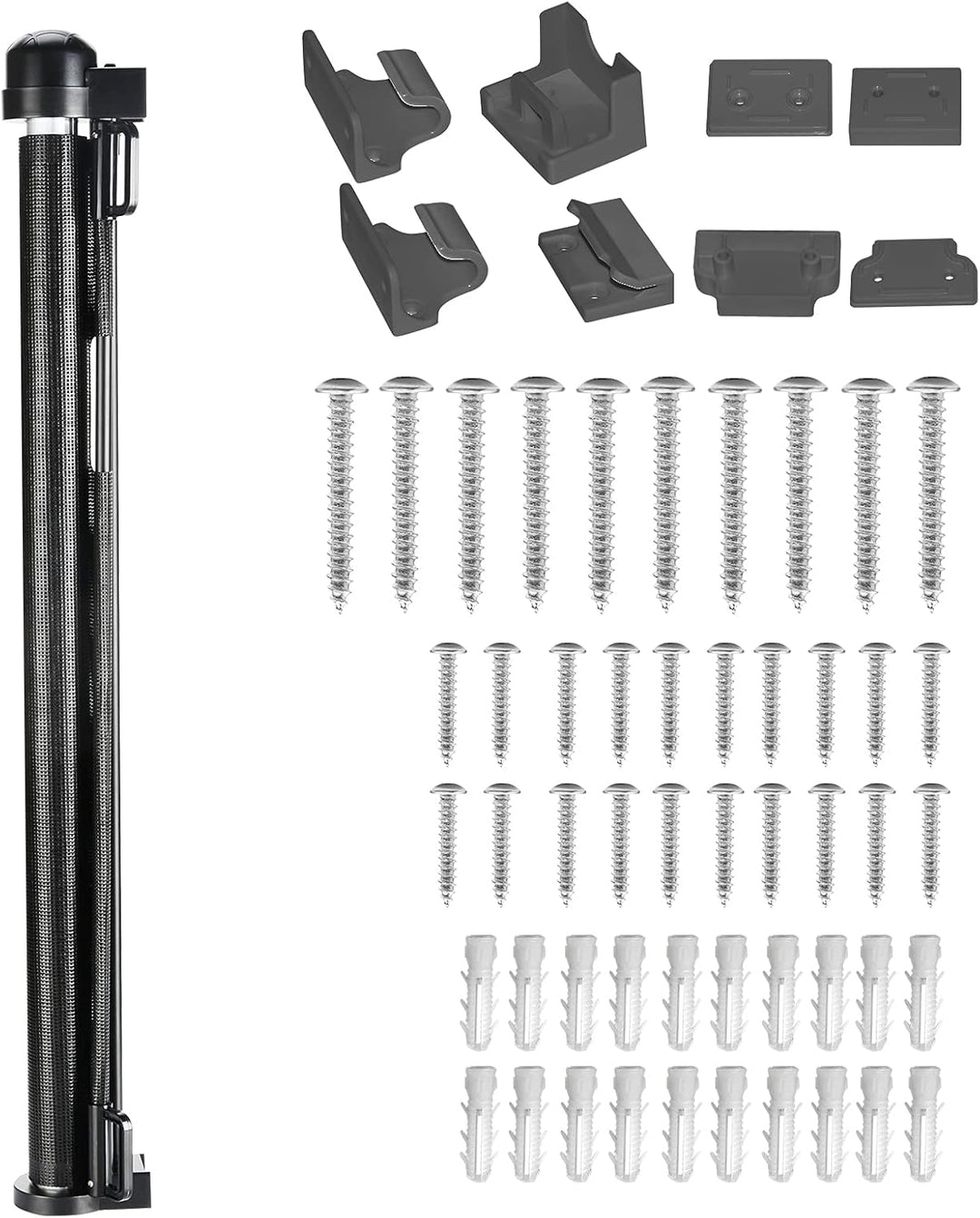 FIVMEN Treppenschutzrollo Türschutzgitter 180cm Treppenschutzgitter ausziehbar Tür- & Treppengitter