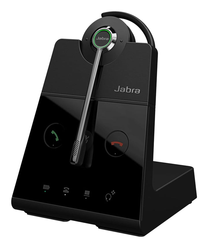 Jabra Engage 65 SE Convertible Headset with earhook, Base, Power Supply, 1.5m USB-C to USB-A Cable,