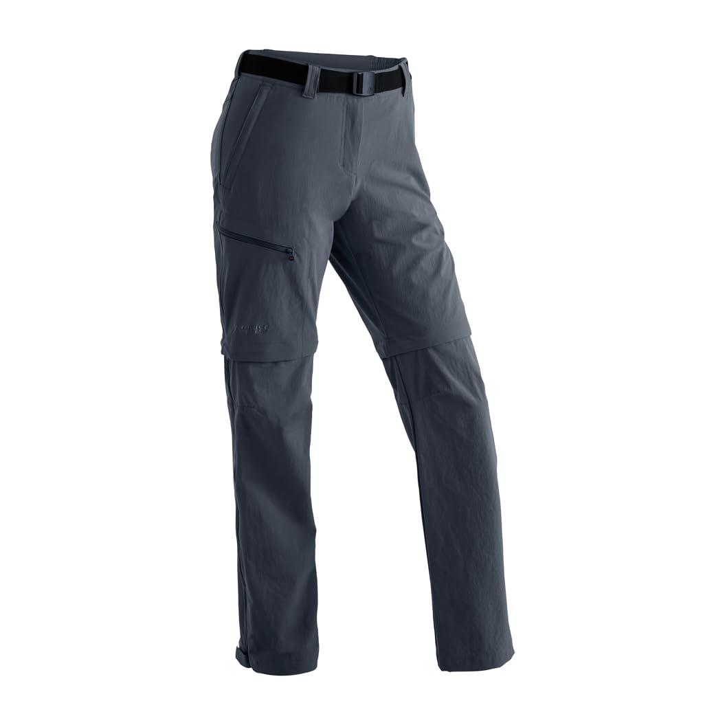 maier sports Damen Hose Zipp-off Kama 22 Graphite, 22 Graphite