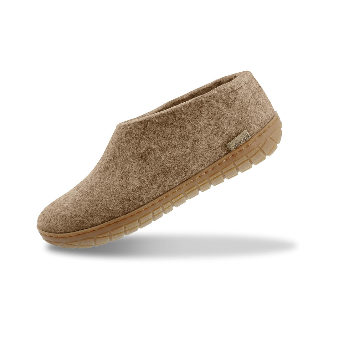GLERUPS Indoor Outdoor Hausschuhe Herren &amp; Frauen mit Gummisohle | Unisex Wolle Hausschuhe 45 EU San