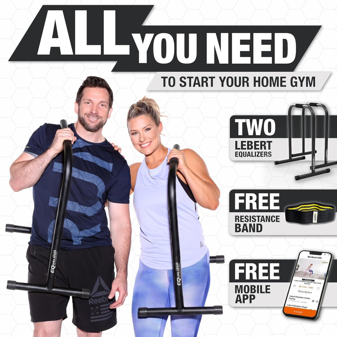 Lebert Fitness Equalizer mit Resistance Band Black -