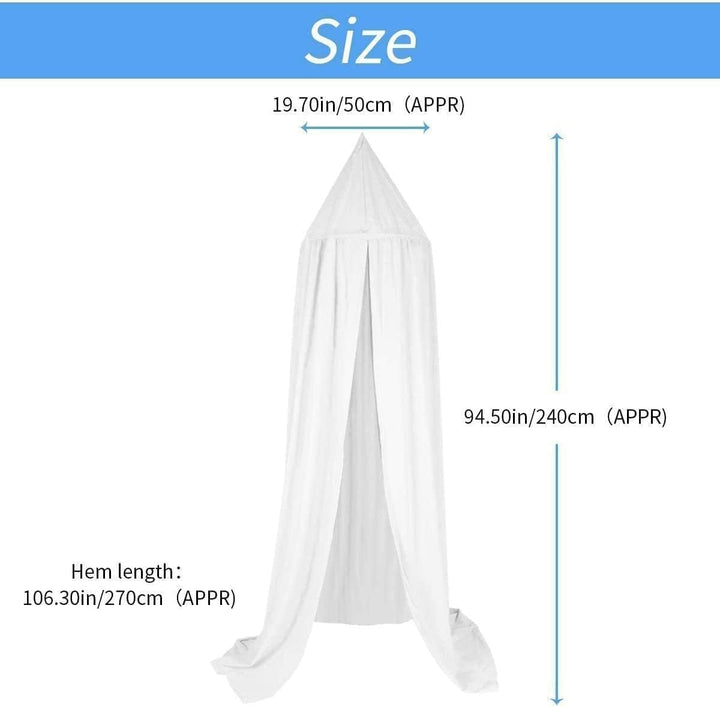 Baby Baldachin Betthimmel Chiffon Hängende Rund Moskitonetz für Babys Bett, Spielzelte, Kinderzimmer