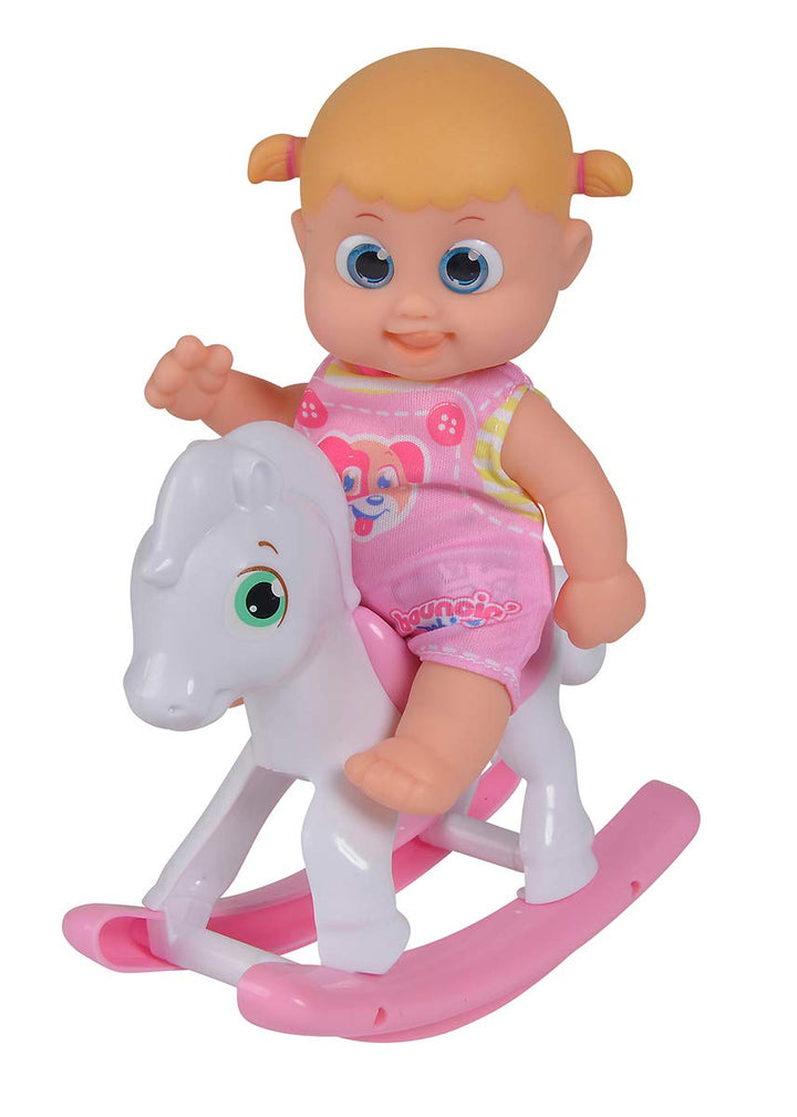 Simba 105143326 - Bouncin Babies Little Bonny mit Schaukelpferd, mit Schaukelpferd