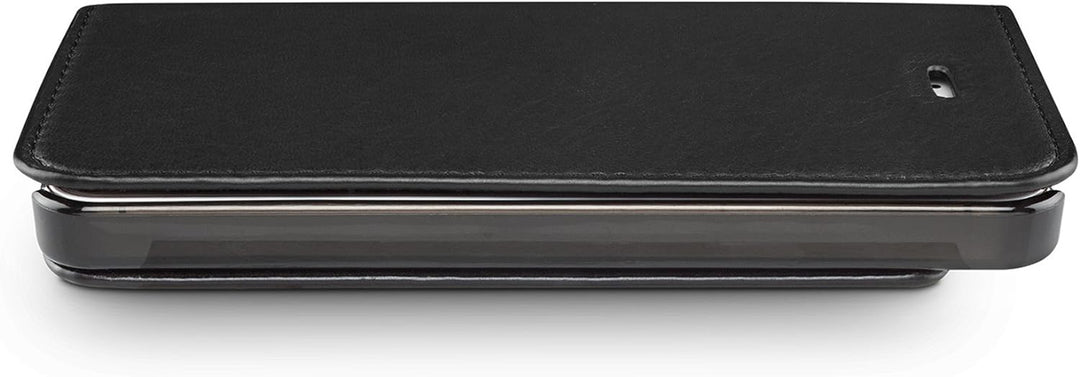 WIIUKA Echt Ledertasche -TRAVEL Nature- für Apple iPhone 5 / 5S / SE -DEUTSCHES Leder- Schwarz, mit