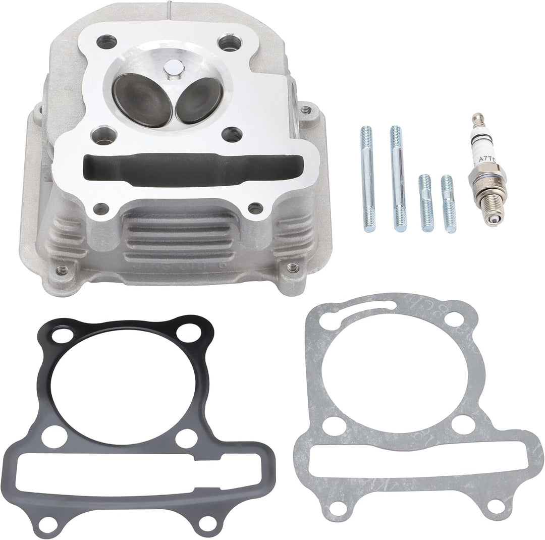 GOOFIT 47,5 mm Zylinder Kopf mit Dichtung Ersatz für 4 Takt GY6 150 cc ATV Scooter 157QMJ Motor Teil