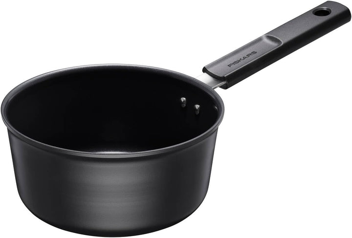 Fiskars Stieltopf mit Deckel, Hard Face, Durchmesser 18 cm, Füllmenge: 1,8 Liter, Für alle Kochfelde