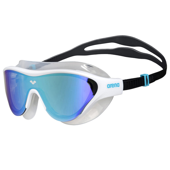 ARENA Unisex The One Mask Mirror Schwimmbrillen (1er Pack) NS BLUE-WHITE-BLACK, NS BLUE-WHITE-BLACK