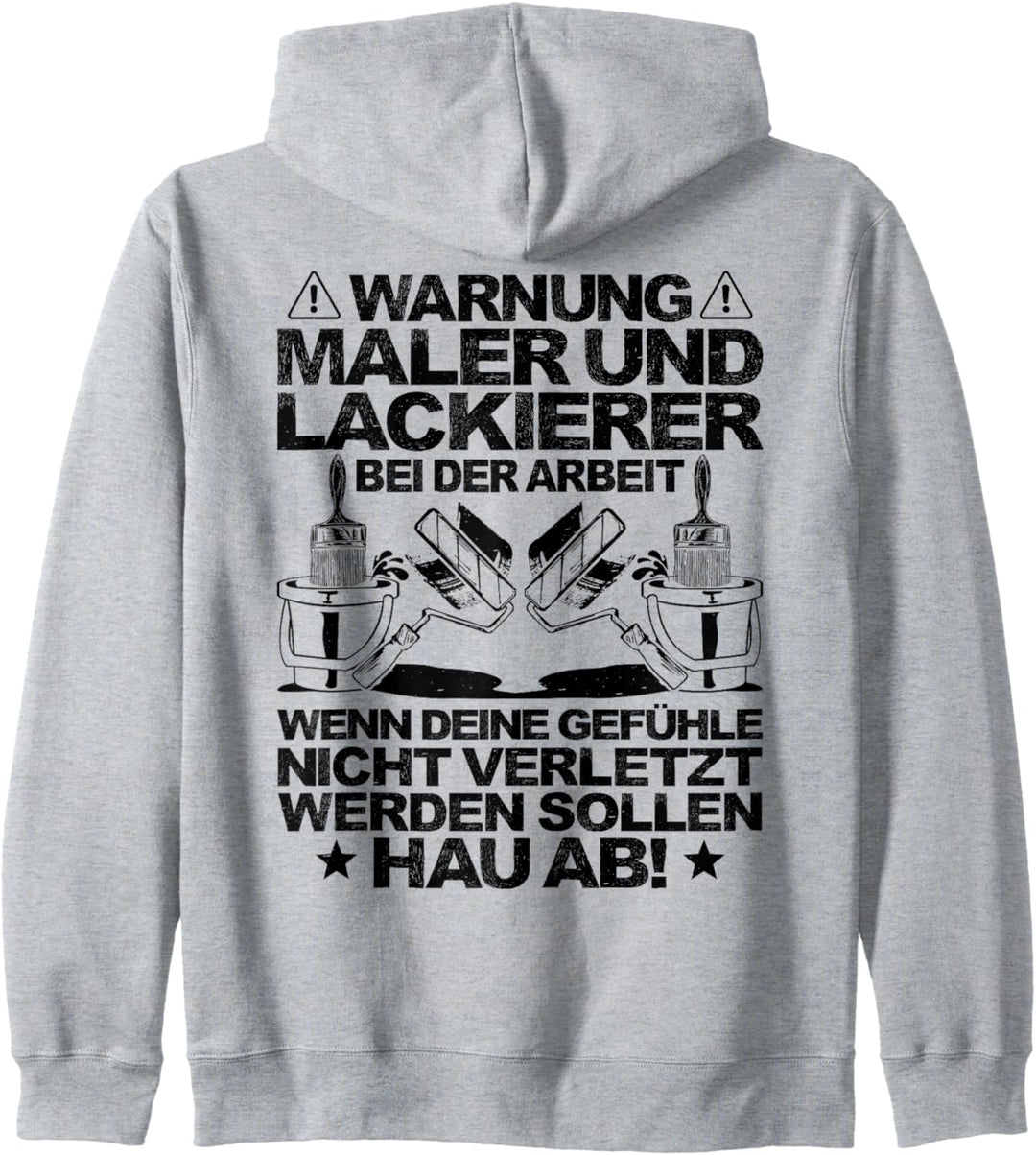 Bei Der Arbeit Maler und Lackierer Kapuzenjacke