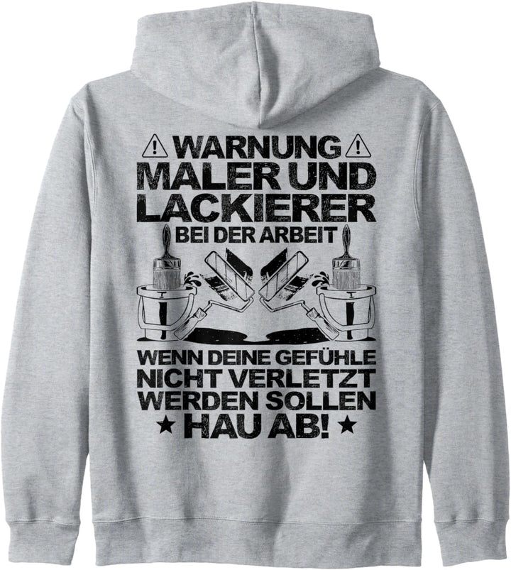 Bei Der Arbeit Maler und Lackierer Kapuzenjacke