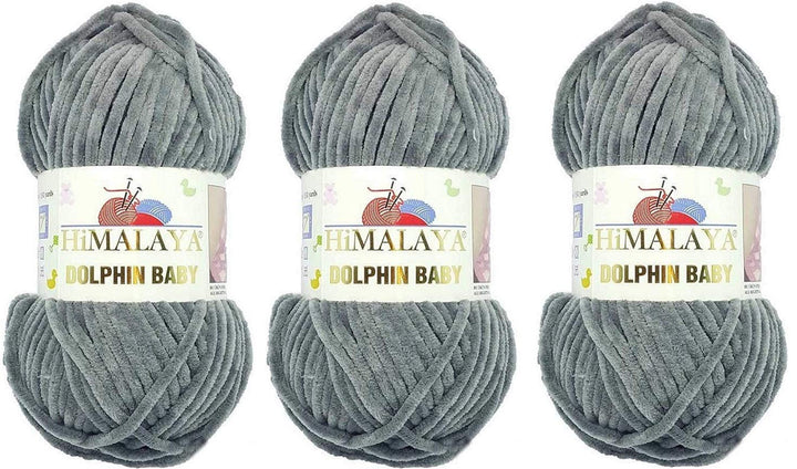3 Knäuel Himalaya Delphin Baby Garn 395 Yards 3x100g Super Bulky Baby Blanket Garn (80320), 80320