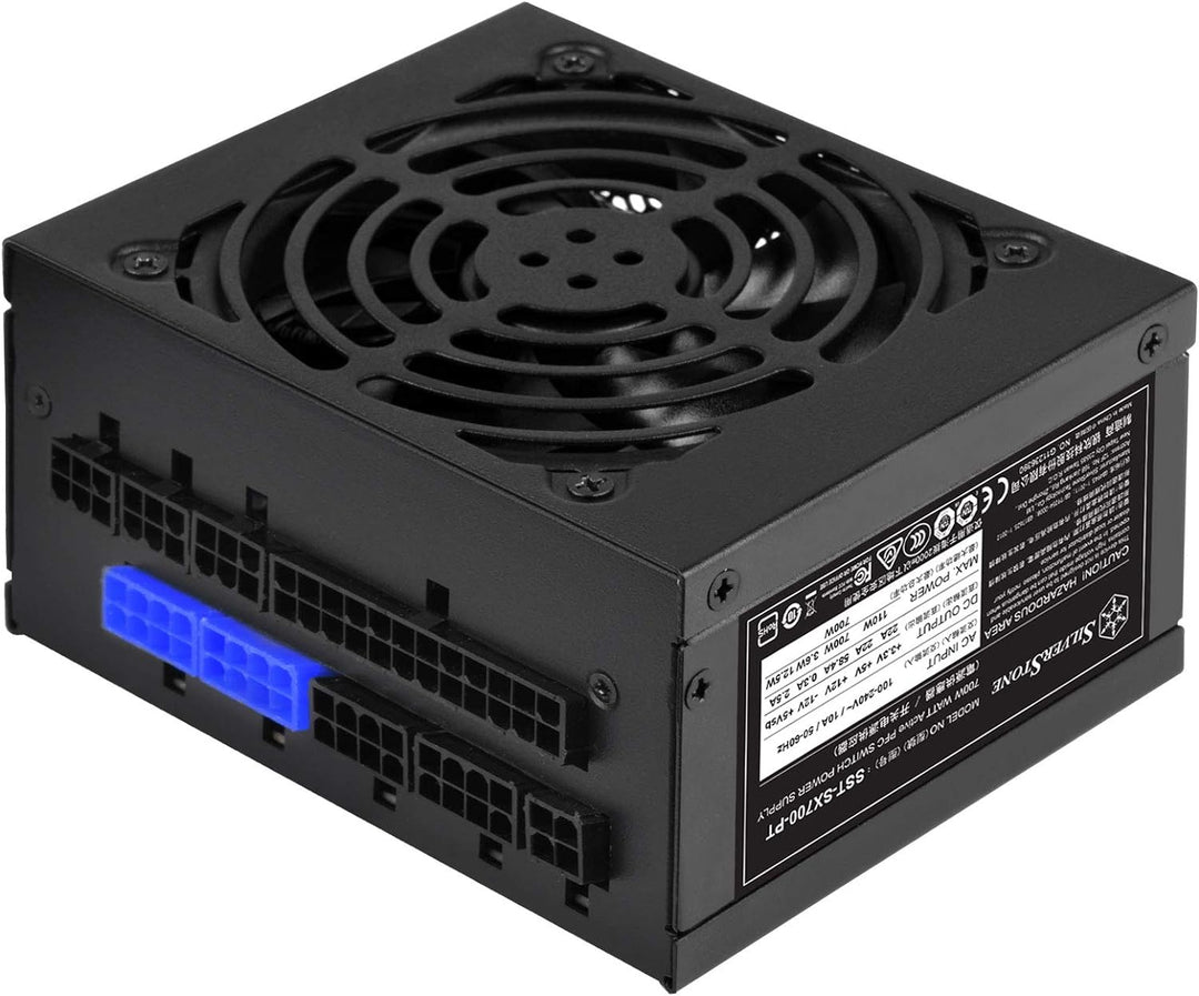 SilverStone Technology SST-SX700-PT - SFX Serie, 700W 80 Plus Bronze flüsterleises PC-Netzteil mit 9