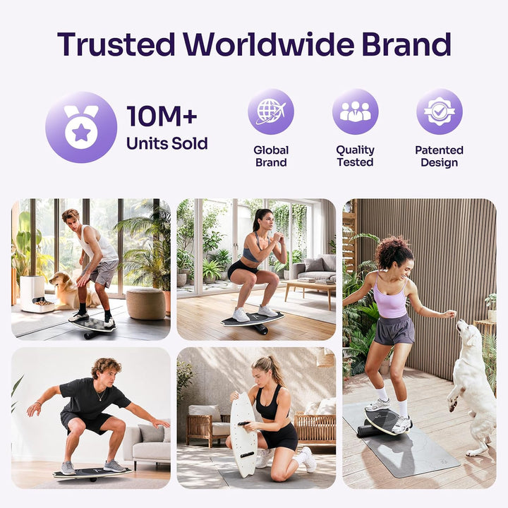 Balance Board Holz: Sportneer Indoorboard Skateboard, Indoor Surfboard Trickboard und Gleichgewichts