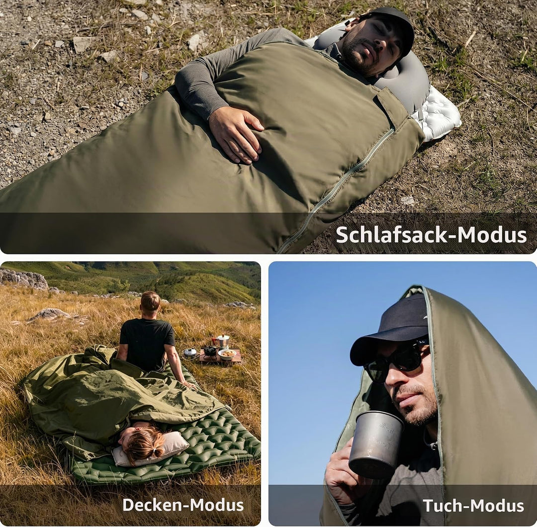 Naturehike Schlafsack Ultraleicht Mini Kleines Ultraleicht 680/760g für 3 Jahreszeiten mit 190x75/20