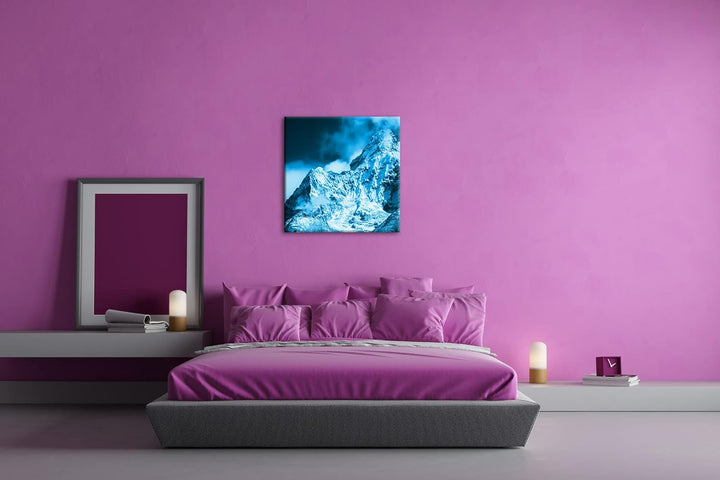 deyoli Himalaya-Gebirge Format: 60x60 Effekt: Zeichnung als Leinwandbild, Motiv auf Echtholzrahmen,
