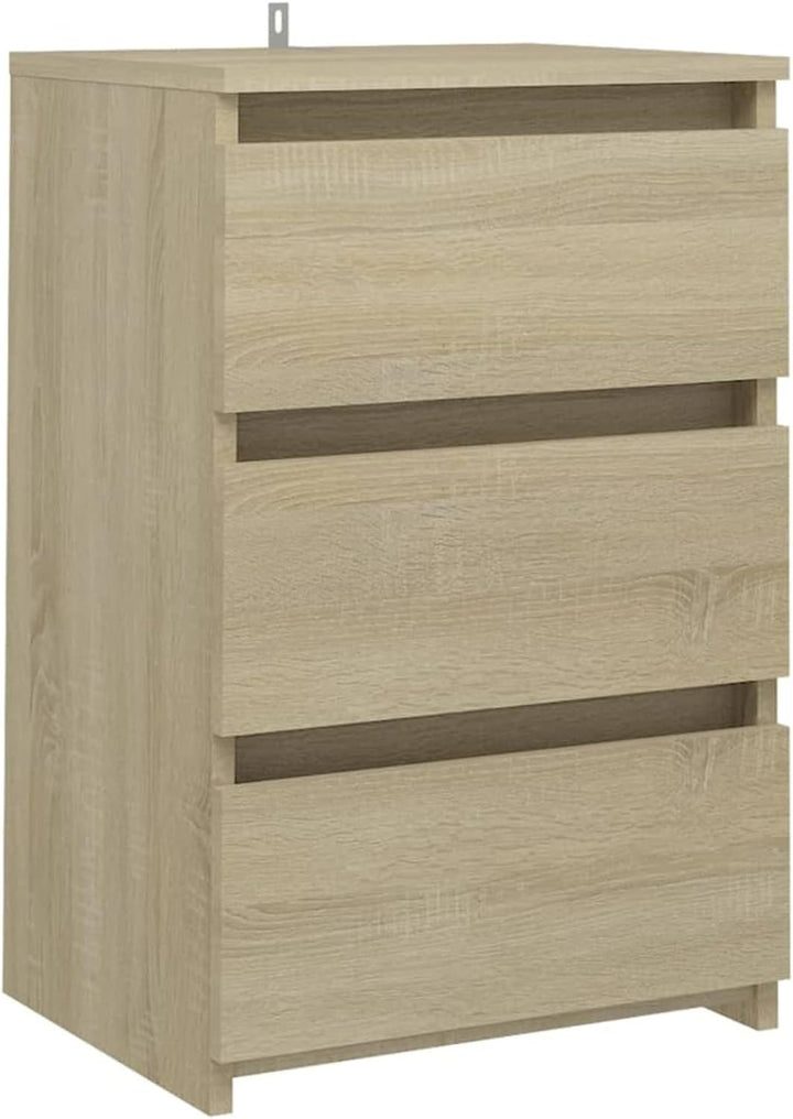 Goliraya 2X Nachttisch mit 3 Schubladen Nachtschrank Nachtkonsole Nachtkommode Schlafzimmer Schrank
