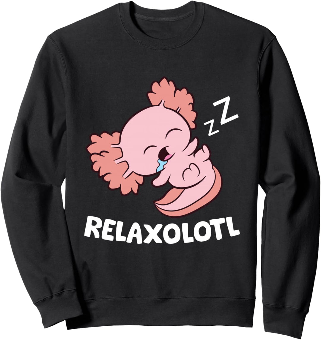 Axolotl Lover Mexican Salamander Relaxolotl Axolotl Sweatshirt