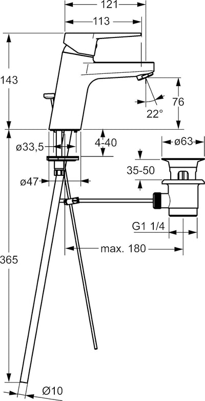 Hansa 9092183 Hansatwist Waschtisch Armatur