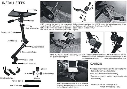 Universal Auto Notebook KFZ Halterung & Fotostativ Kamera LKW STABIL aus Metall 002-A