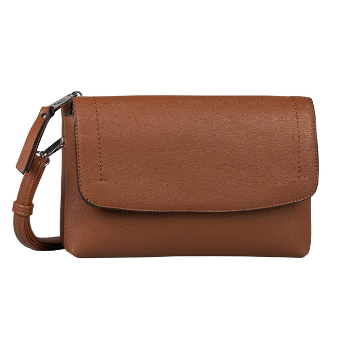 camel active Damen Gabor Bags Elissa Umhängetasche Umschlagtasche Klein Blau Cognac, Cognac