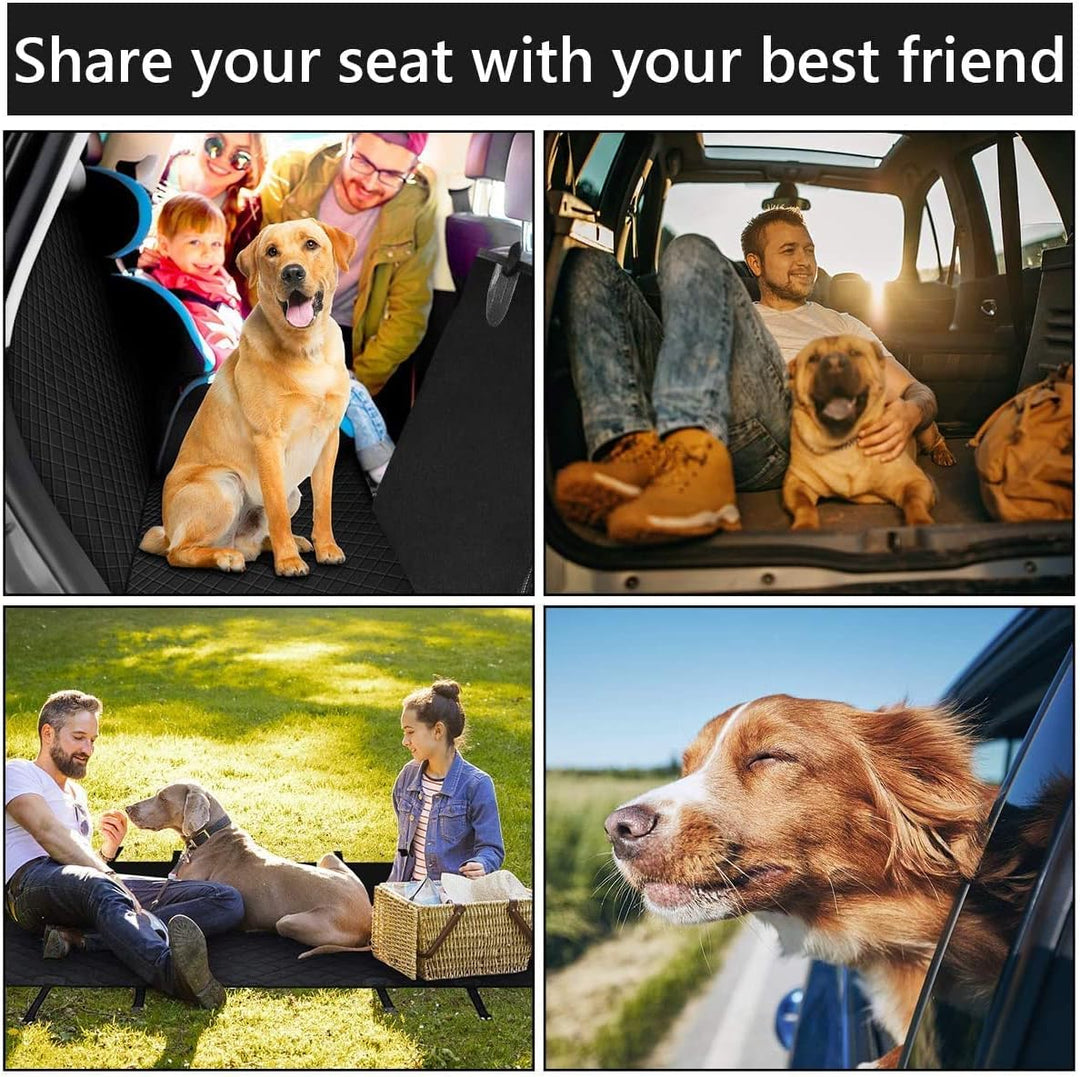 LONENESSL Hunde Autositzbezug Wasserdicht Kratzfest und rutschfest, Schützt Ihr Auto vor Kratzern, H