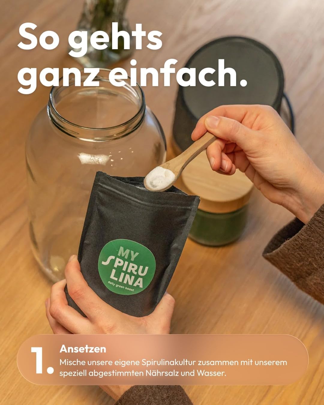 MySpirulina Anzucht-Starterset – Frische Spirulina selbst anbauen, vollautomatisches Home-System für