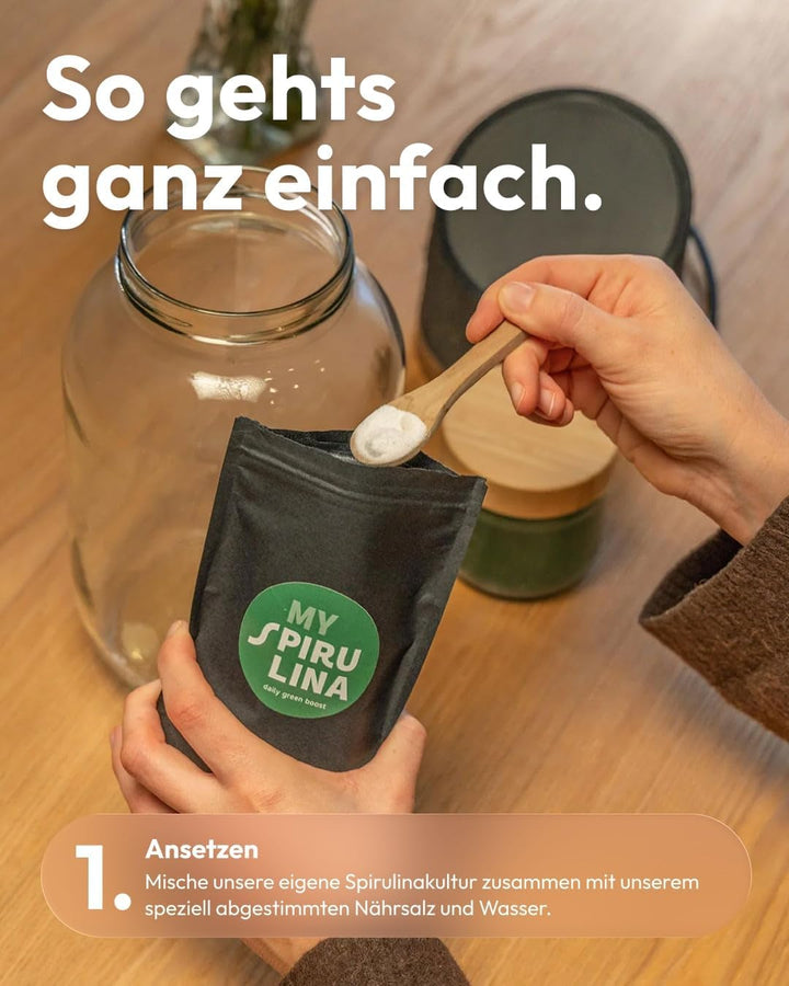 MySpirulina Anzucht-Starterset – Frische Spirulina selbst anbauen, vollautomatisches Home-System für