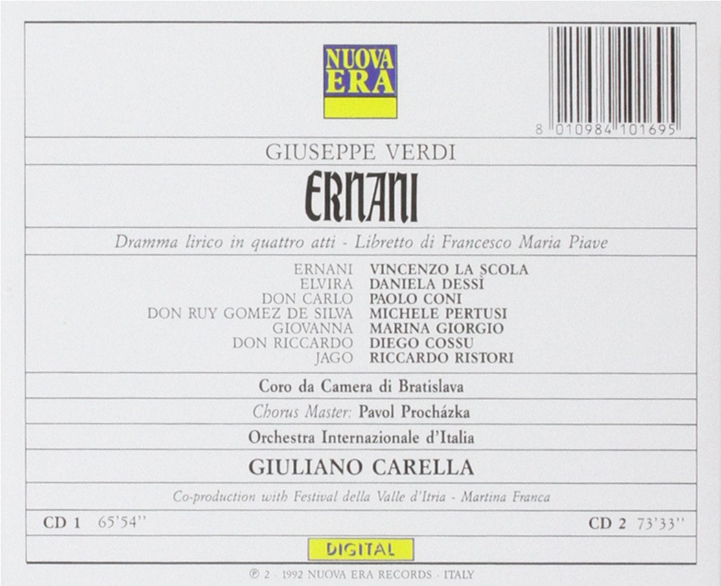 Giusepe Verdi: Ernani (Oper) (Gesamtaufnahme), Audio-CD