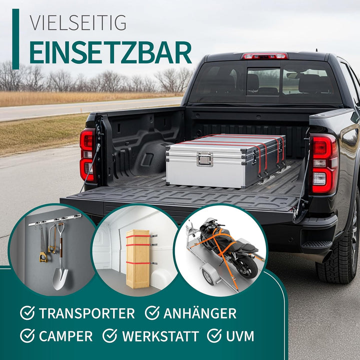 Airlineschiene Fittinge (10er Set) | Stabile Zurrösen mit 1000 daN Tragfähigkeit | Standardgrösse Ø