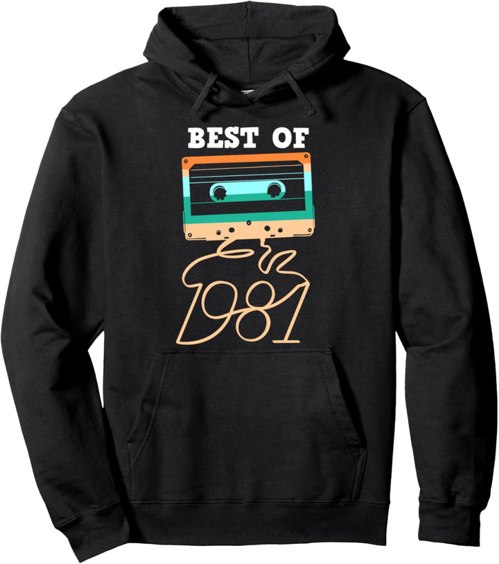39. Geburtstag, Retro-Kassette, Best of 1981 Pullover Hoodie