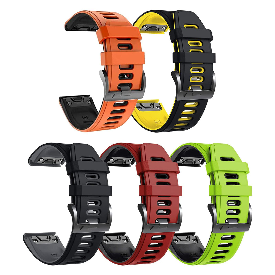NotoCity Armband für Garmin Fenix 6x/6x Pro/5x/5x Plus/7x/7x Pro, Quickfit 26mm Uhrenarmband für Gar