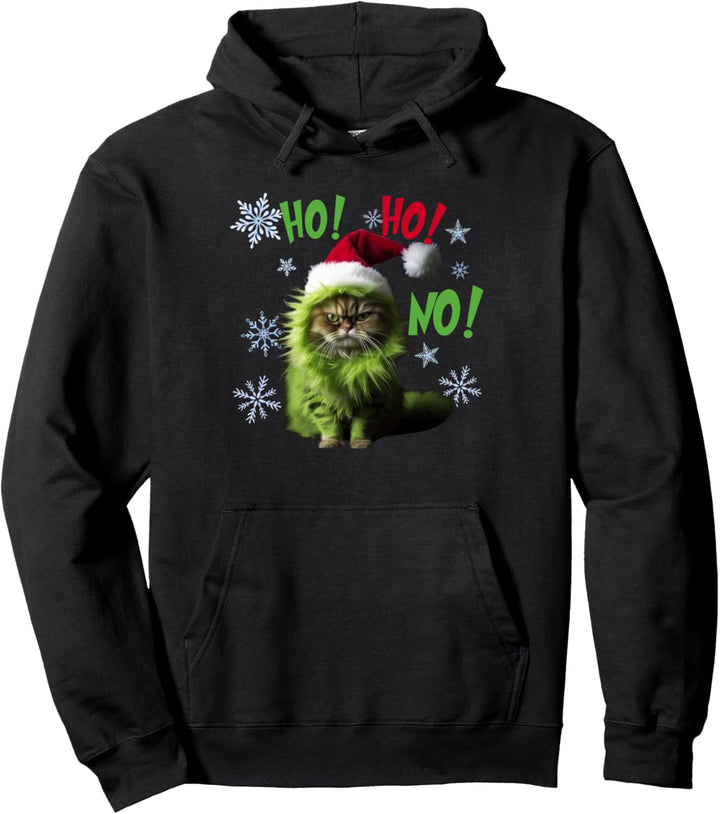 Ho Ho No - Lustige böse Katze Weihnachten Pullover Hoodie