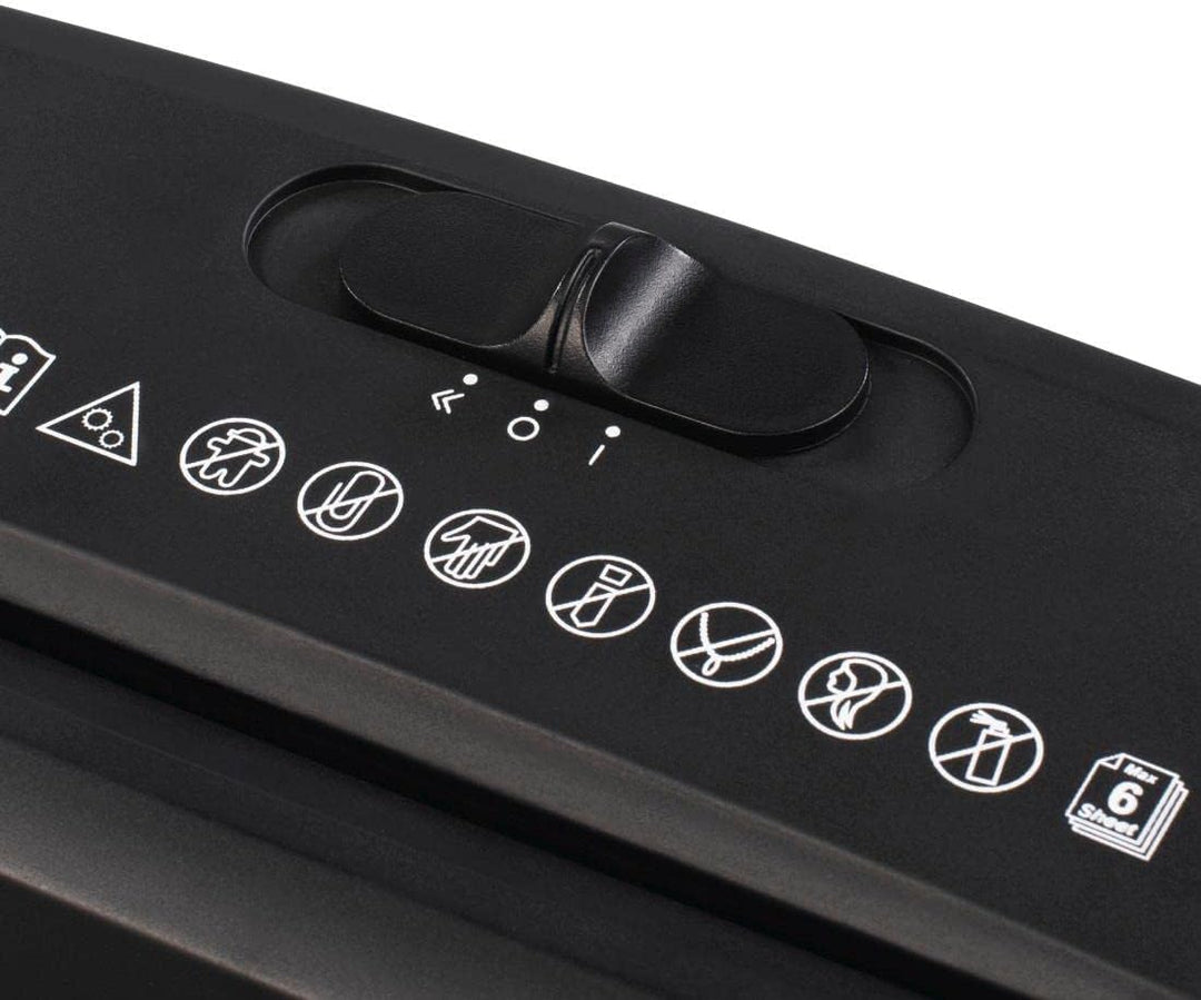 Hama Niszczarka Mini N6 P-1 - Schwarz - Automatisch - Taglio a frammento - Papierzerkleinerer
