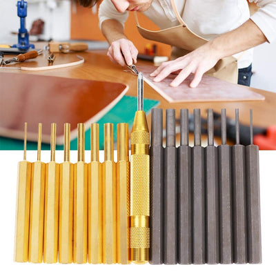 17 stücke Professionelle Durchschlag Werkzeug Kit Splinttreiber Set Kohlenstoffstahl Messing Punch G