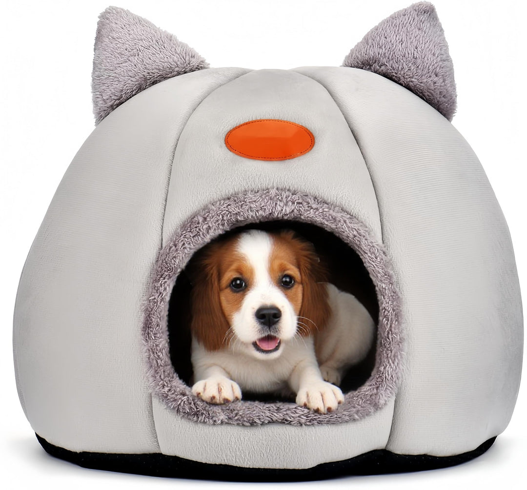 Höhlen-Hundebett Katzenhöhle, Katzenbetten für Hauskatzen, Faltbare Katzenbetthöhle, Katzenhaus mit