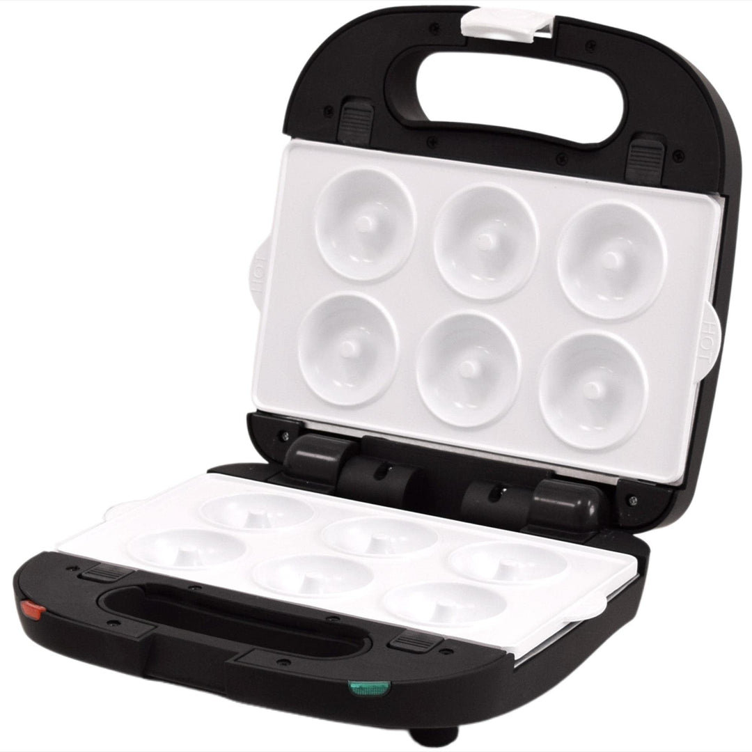 Syntrox Donut Maker Kombigerät mit Wechselplatten SM-1500W Perom, Antihaftbeschichtet, Edelstahl, Sc